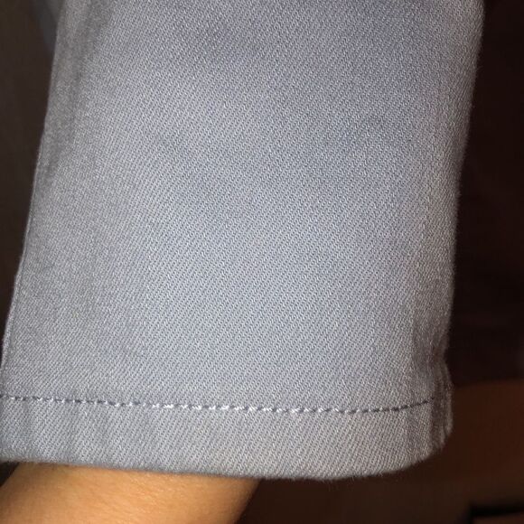 LOFT 14 High Rise High 3 Button Waist 4 Pocket Stretch Ankle Jeans in Light Blue - Picture 8 of 12